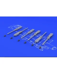 Browning M-2 guns (6 pcs.), 1/48 - Eduard Accessories 648075 2