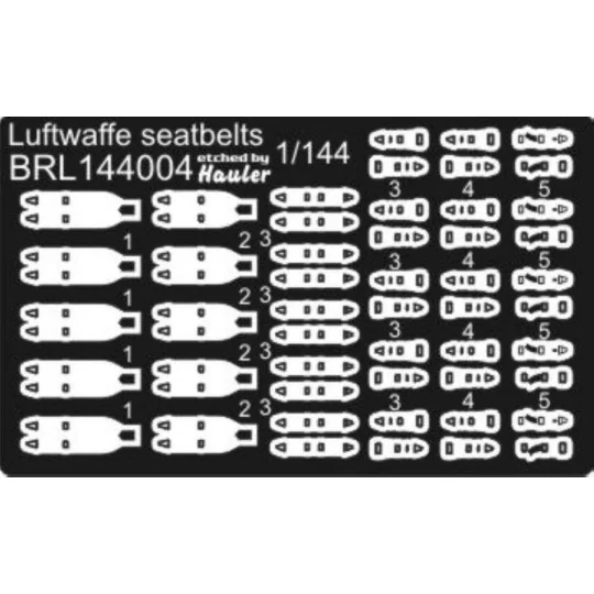 Luftwaffe seat belts, 1/144 - Brengun BRL144004 Luftwaffe seat belts, 1/144 - Brengun BRL144004