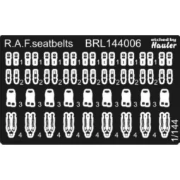 U K seat belts, 1/144 - Brengun BRL144006