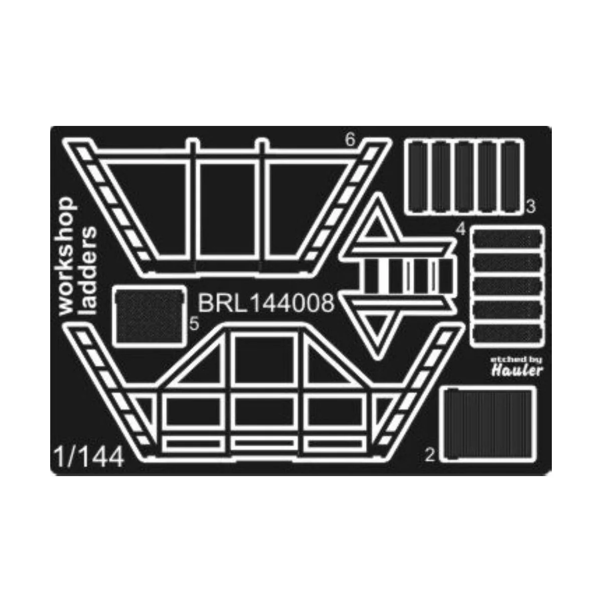 Workshop ladders, 1/144 - Brengun BRL144008 Workshop ladders, 1/144 - Brengun BRL144008