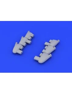 Hurricane Mk.I exhaust stacks f.Airfix, 1/48 - Eduard Accessories 6... 2