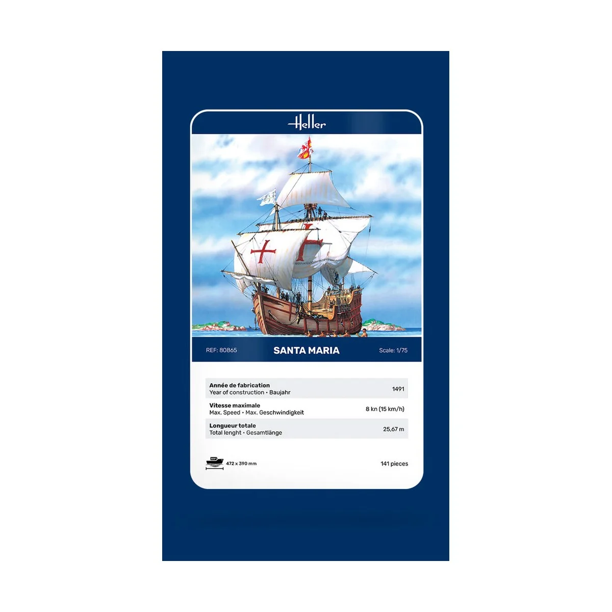 Santa Maria, 1/75 - Heller 80865 Santa Maria, 1/75 - Heller 80865