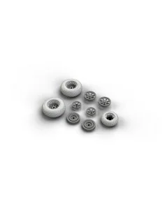 P-38 wheels for Academy, 1/48 - Eduard Accessories 648258 2