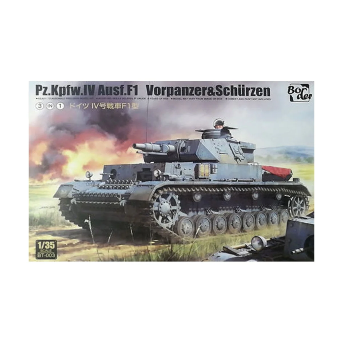 Pz.Kpfw.IV Ausf.F1 3-in-1 - Border Model BT003