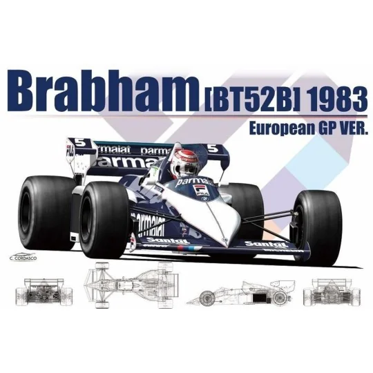 Brabham BT52B '83 European GP Ver., 1/20 - NUNU-BEEMAX B20004