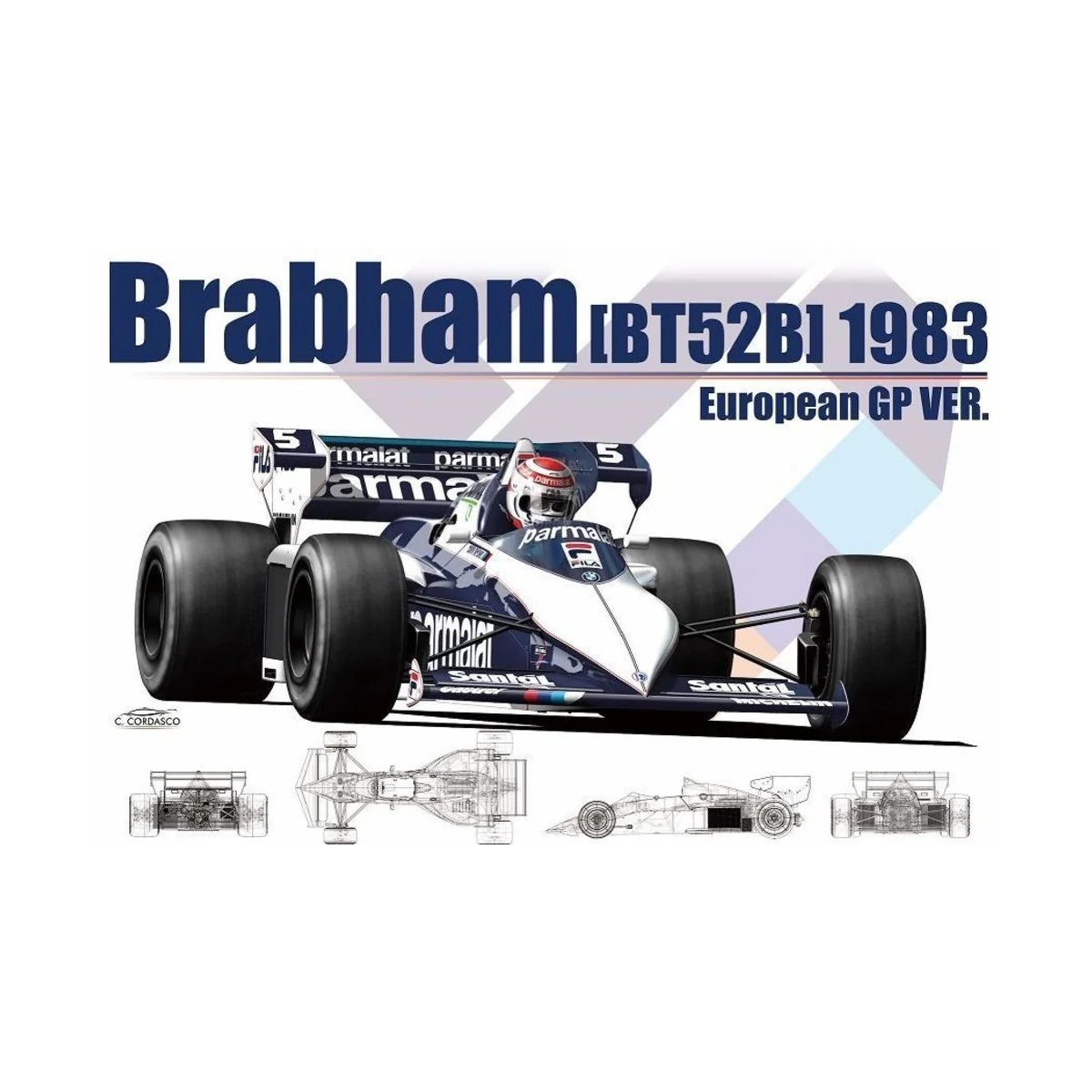 Brabham BT52B '83 European GP Ver., 1/20 - NUNU-BEEMAX B20004