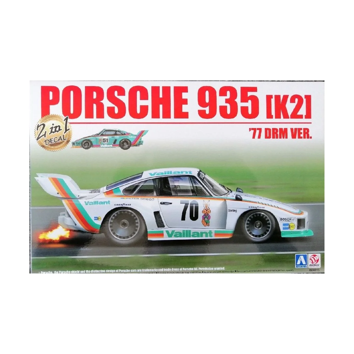 Porsche 935 (K2) '77 DRM Ver., 1/24 - NUNU-BEEMAX B24015 Porsche 935 (K2) '77 DRM Ver., 1/24 - NUNU-BEEMAX B24015