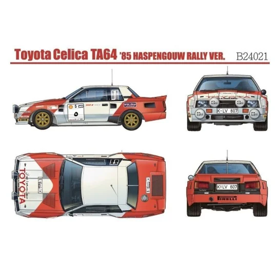 Toyota TA64 Celica '85 Haspengouw Rally Ver., 1/24 - NUNU-BEEMAX B2...