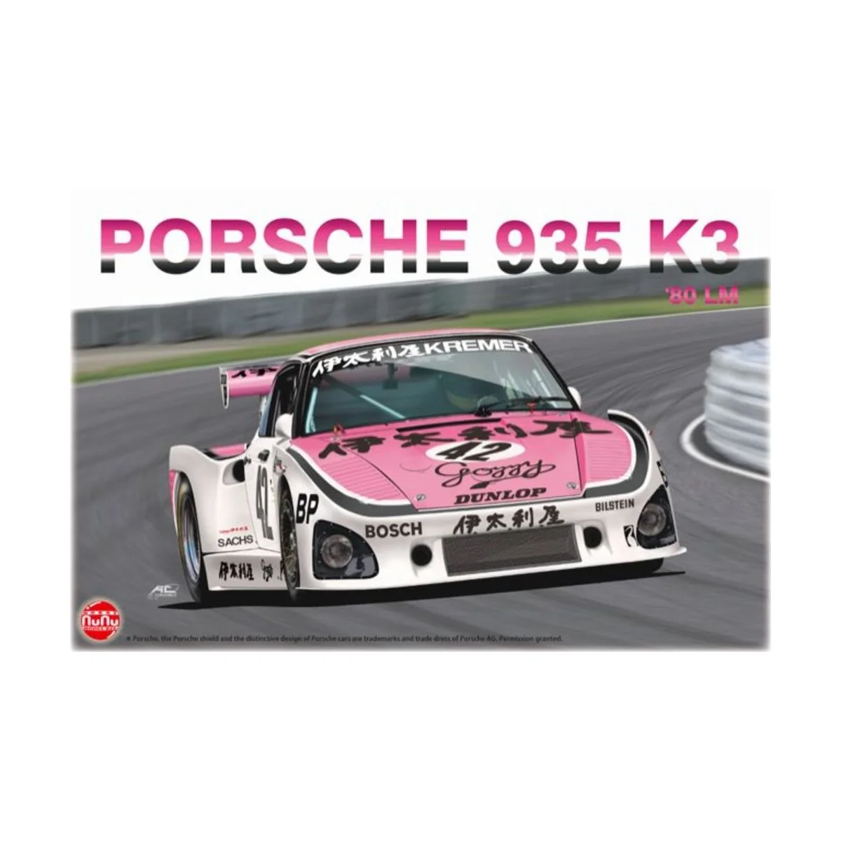 PORSCHE 935 K3 '80 LM, 1/24 - NUNU-BEEMAX PN24029 PORSCHE 935 K3 '80 LM, 1/24 - NUNU-BEEMAX PN24029
