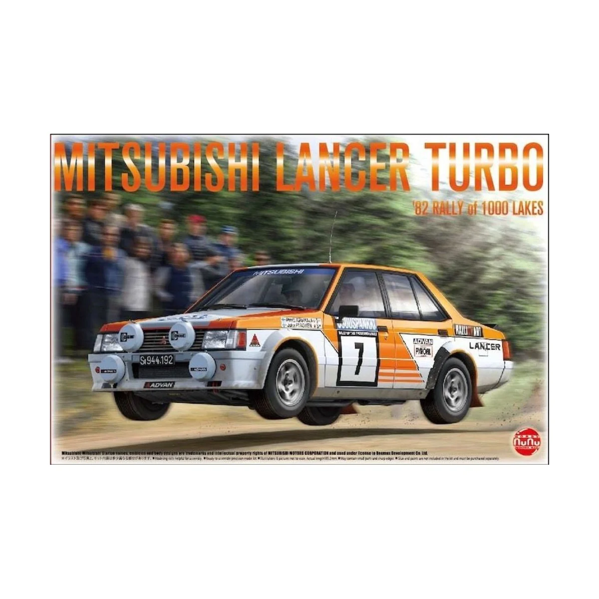 Mitsubishi Lancer Turbo 82 Rally of 1000 Lakes, 1/24 - NUNU-BEEMAX ... Mitsubishi Lancer Turbo 82 Rally of 1000 Lakes, 1/24 - NUNU-BEEMAX ...