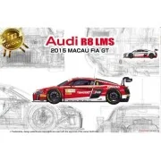 Audi R8 LMS Macau FIA GT 2015, 1/24 - NUNU-BEEMAX PN24024 Audi R8 LMS Macau FIA GT 2015, 1/24 - NUNU-BEEMAX PN24024