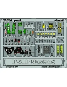 P-51D Mustang, 1/72 - Eduard Accessories 73206