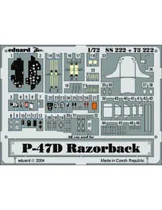 P-47D Razorback, 1/72 - Eduard Accessories 73222