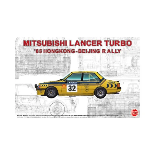 Mitsubishi Lancer 2000 turbo Hongkong Beijin Rally'85, 1/24 - NUNU-... Mitsubishi Lancer 2000 turbo Hongkong Beijin Rally'85, 1/24 - NUNU-...
