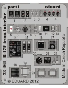 B-17F front interior for Revell, 1/72 - Eduard Accessories 73461