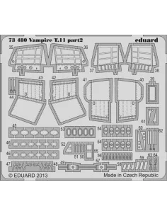 Vampire T.11 for Airfix, 1/72 - Eduard Accessories 73480 2