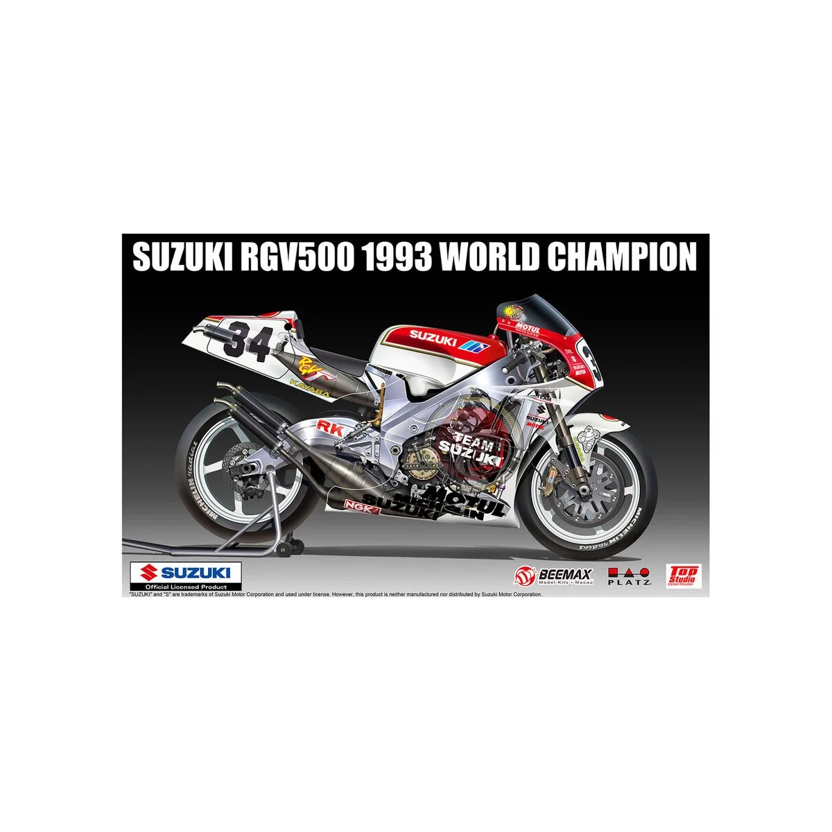Suzuki RGV (XR79) '93 WGP500 World Champion, 1/12 - NUNU-BEEMAX BX1...