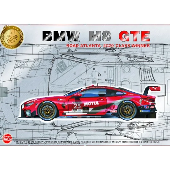 BMW M8 GTE 2020 Road Atlanta Class Winner, 1/24 - NUNU-BEEMAX PN24043 BMW M8 GTE 2020 Road Atlanta Class Winner, 1/24 - NUNU-BEEMAX PN24043