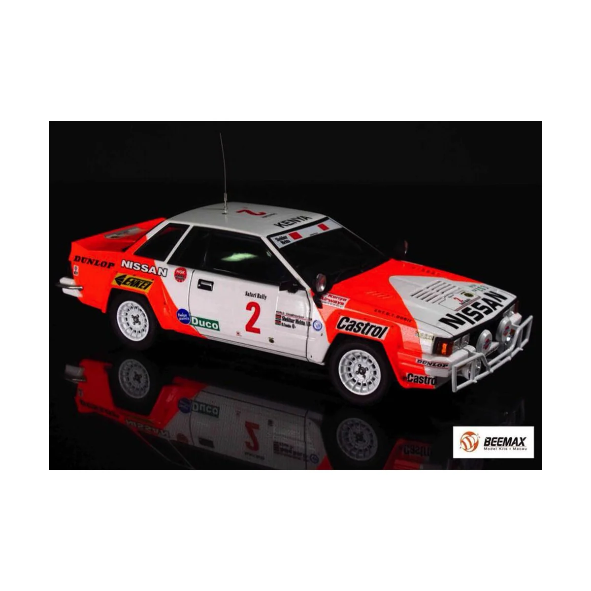 Nissan 240RS BS110 '84 Safari Rally, 1/24 - NUNU-BEEMAX BX24041 Nissan 240RS BS110 '84 Safari Rally, 1/24 - NUNU-BEEMAX BX24041
