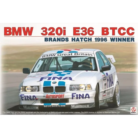 BMW 320i BTCC Brands Hatch 1996 Winner, 1/24 - NUNU-BEEMAX BX24045