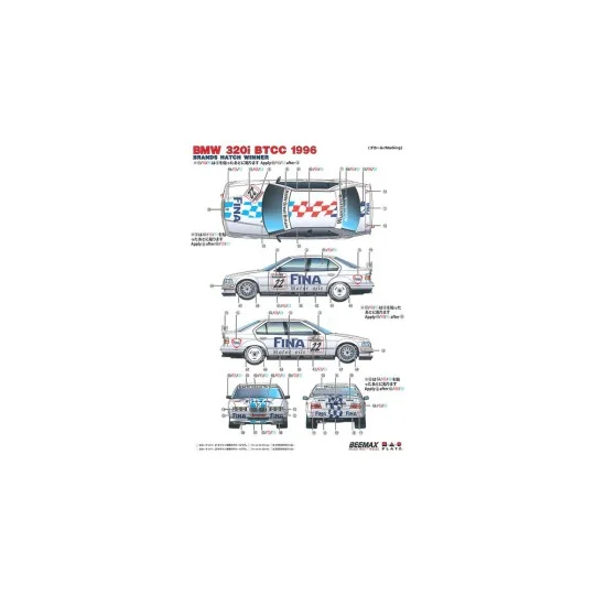 BMW 320i BTCC Brands Hatch 1996 Winner - NUNU-BEEMAX BX24045