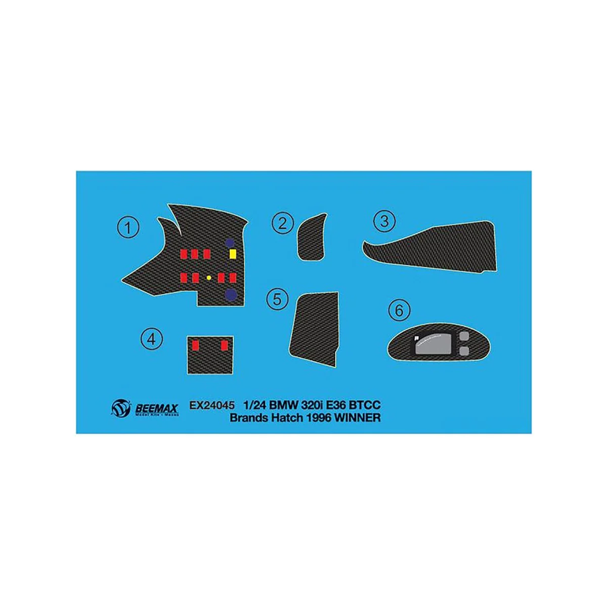 BMW 320i BTCC Brands Hatch 1996 Winner Detail Up Parts - NUNU-BEEMA...