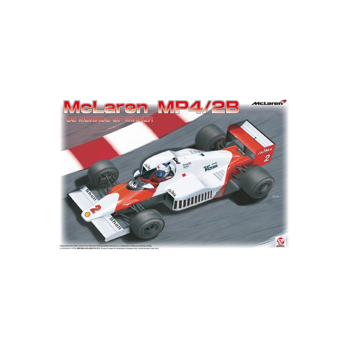 McLaren MP4/2B '85 Monaco GP, 1/20 - NUNU-BEEMAX BX20001 McLaren MP4/2B '85 Monaco GP, 1/20 - NUNU-BEEMAX BX20001