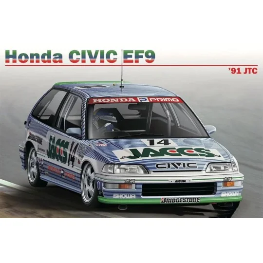 Honda Civic EF9 Gr.A 1991 Jacobs, 1/24 - NUNU-BEEMAX BX24030
