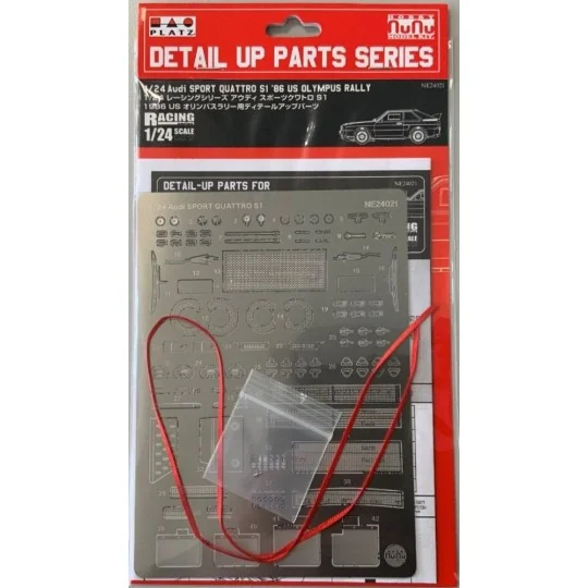 Audi Sport Quattro S1 '86 US Olympus Rally, Detail-UP Parts, 1/24 -...