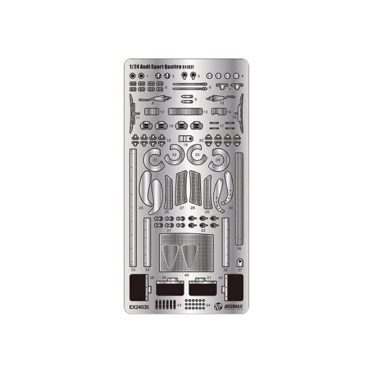 S1 Rally Montecarlo Grade Up parts, 1/24 - NUNU-BEEMAX E24035