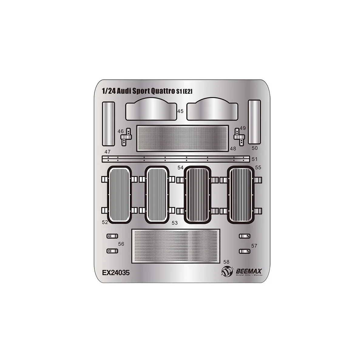 S1 Rally Montecarlo Grade Up parts, 1/24 - NUNU-BEEMAX E24035