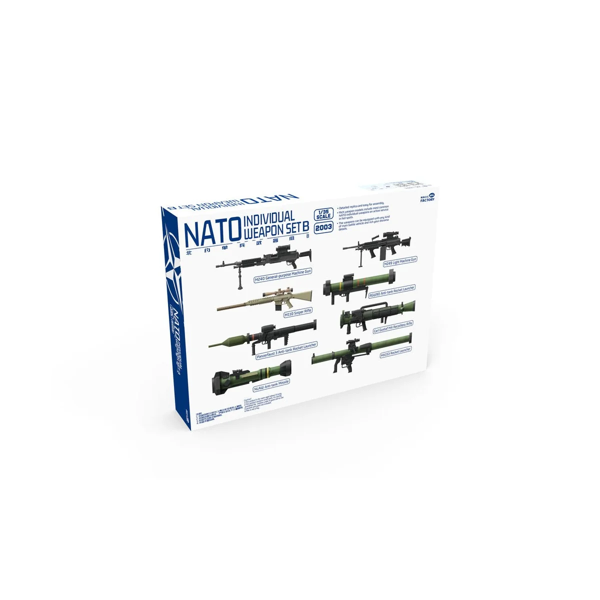 NATO Individual Weapon Set B(A kit incl.2pcs of each weapon, 1/35 -...