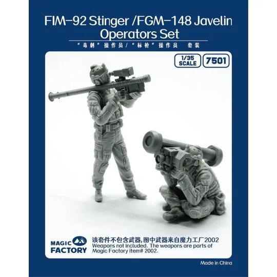 Stinger/Javelin Operators Set (Resin), 1/35 - Magic Factory 7501