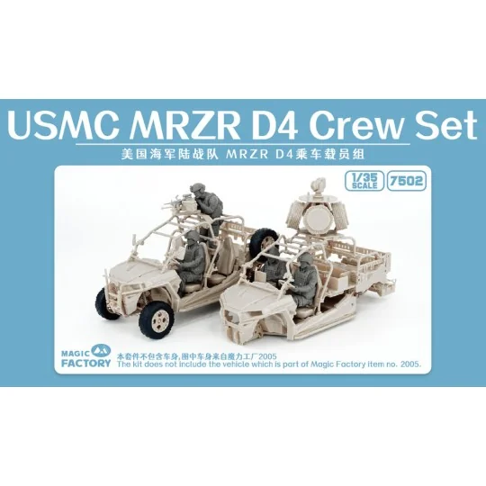 1/35 USMC MRZR D4 Crew Set (Resin), 1/35 - Magic Factory 7502