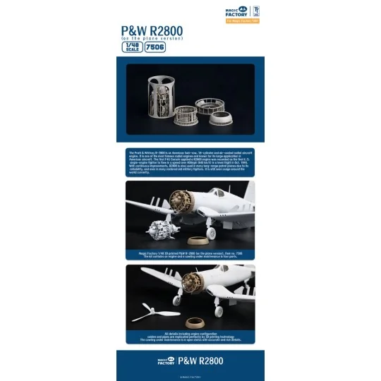 1/48 P&W R2800 Engine Separate Display Version Set 2, 1/48 - Magic ...