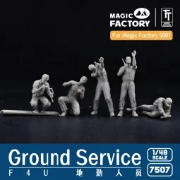 1/48 Ground Service Crew Set, 1/48 - Magic Factory 7507