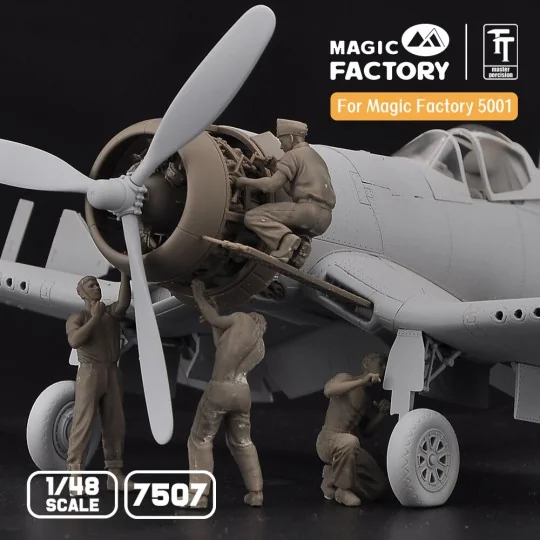 1/48 Ground Service Crew Set, 1/48 - Magic Factory 7507