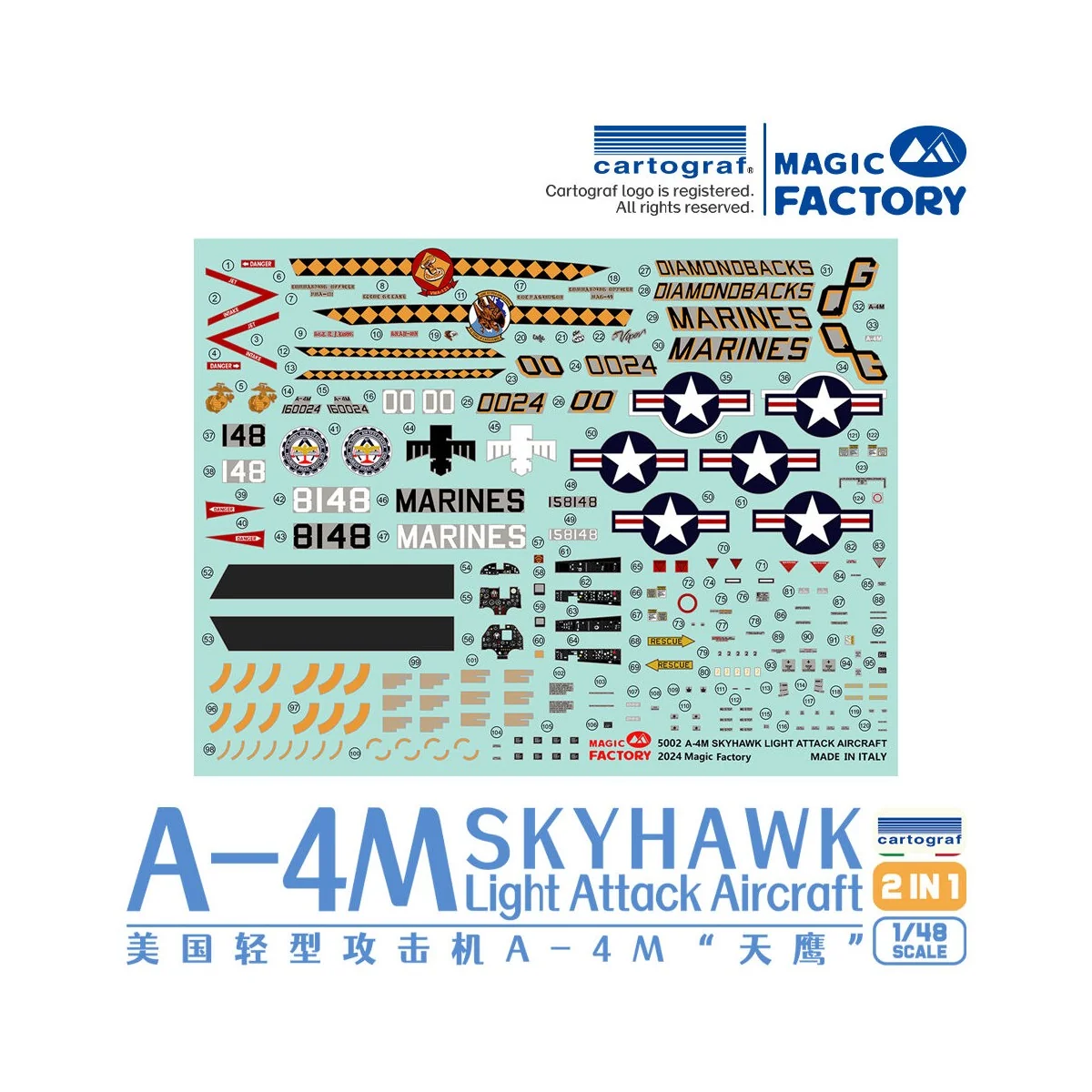 A-4M Skyhawk Light Attack Aircraft, 1/48 - Magic Factory 5002