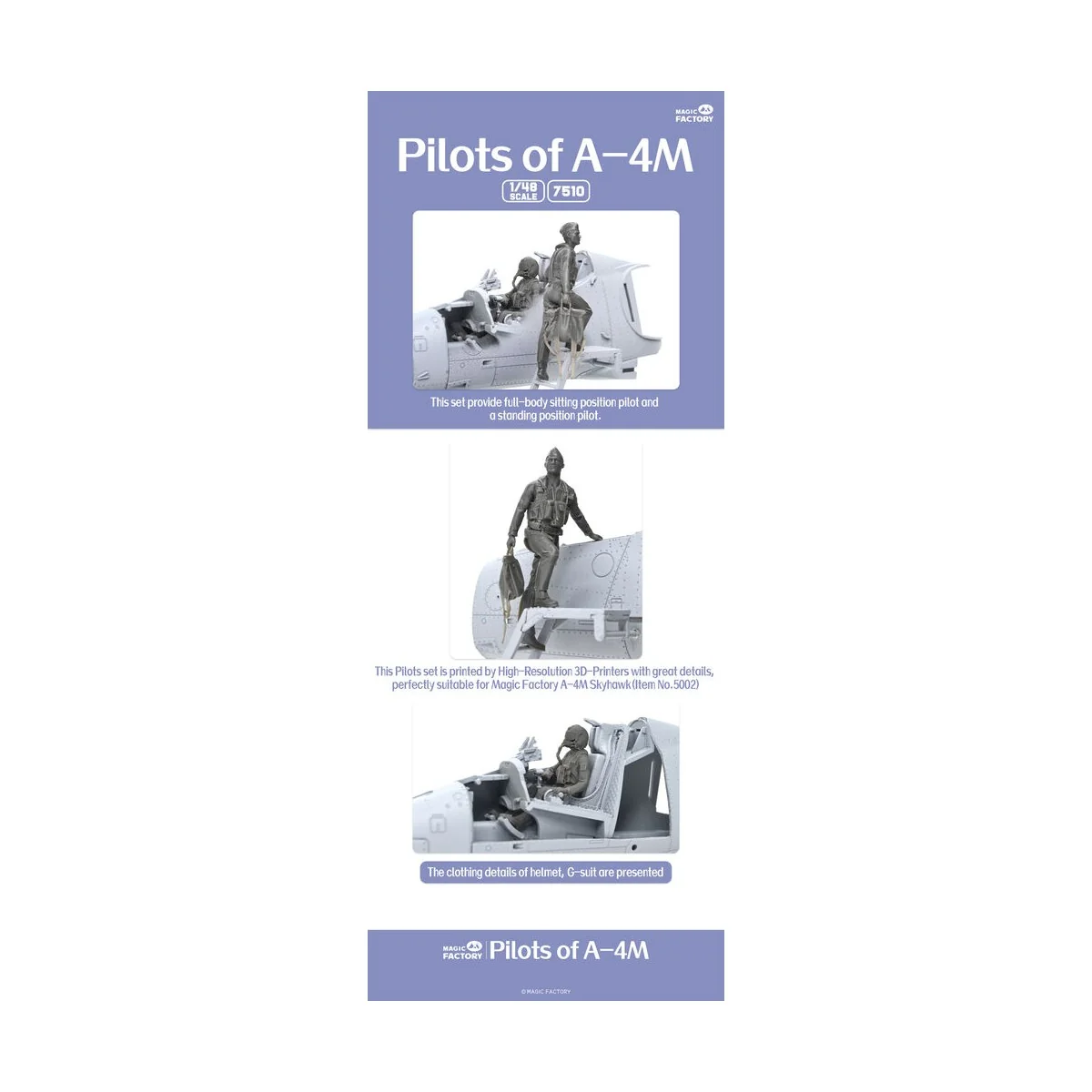 Pilots of A-4M, 1/48 - Magic Factory 7510
