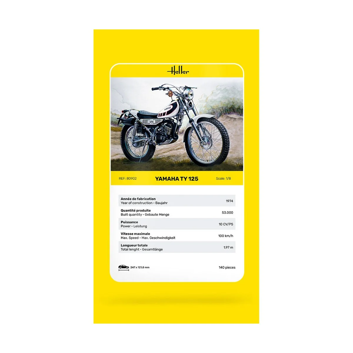 Yamaha TY 125, 1/8 - Heller 80902