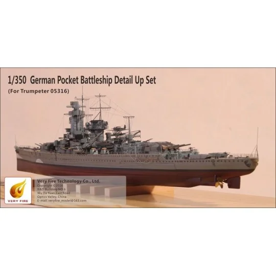 Admiral Graf Spee Detail Up Set(f.Trumpet (f.Trumpeter 05316) - Ver...