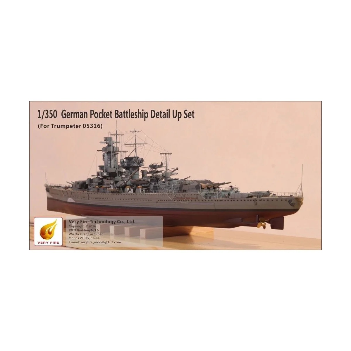 Admiral Graf Spee Detail Up Set(f.Trumpet (f.Trumpeter 05316) - Ver...