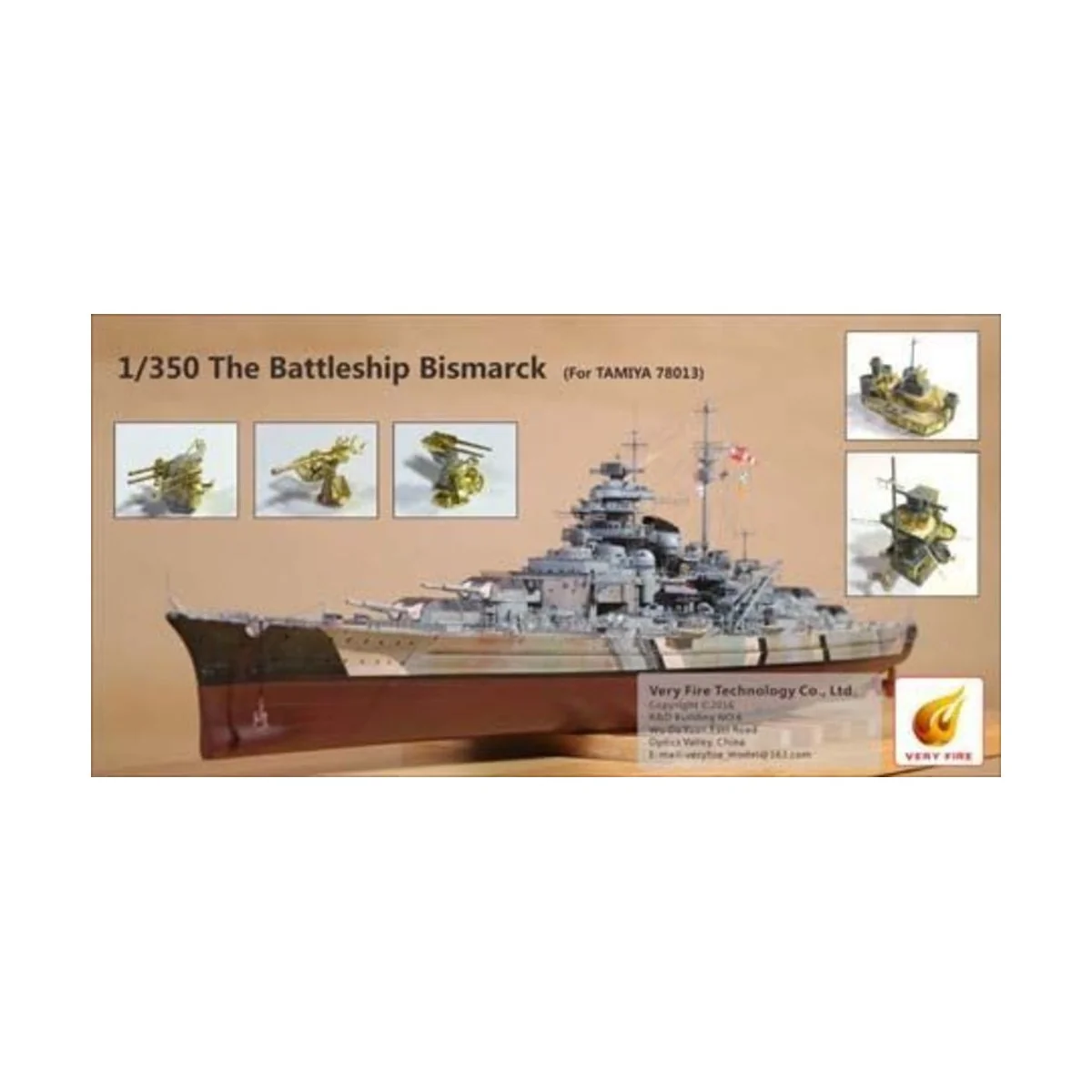 The Battle Ship Bismarck(f.Tamiya 78013 - Very Fire VF350003