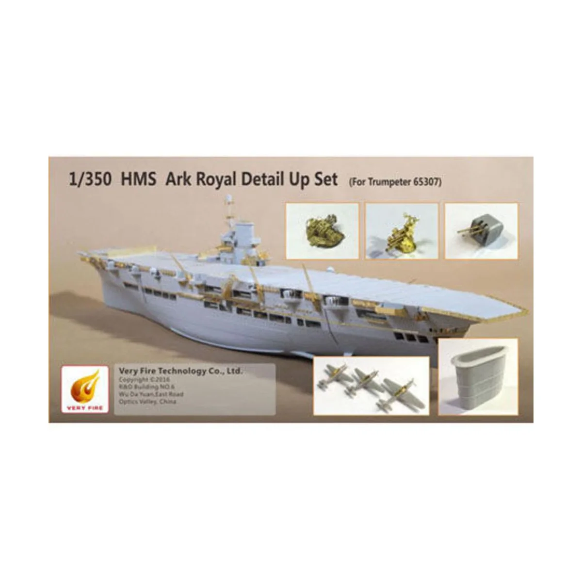 HMS Ark Royal Detail Up Set(f.Trumpeter f.65307), 1/350 - Very Fire...