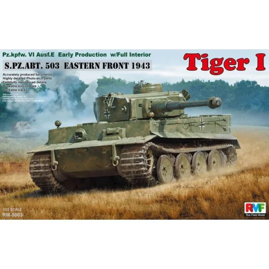 Tiger I Early Production w/Full Interior, 1/35 - Rye Field Model 5003