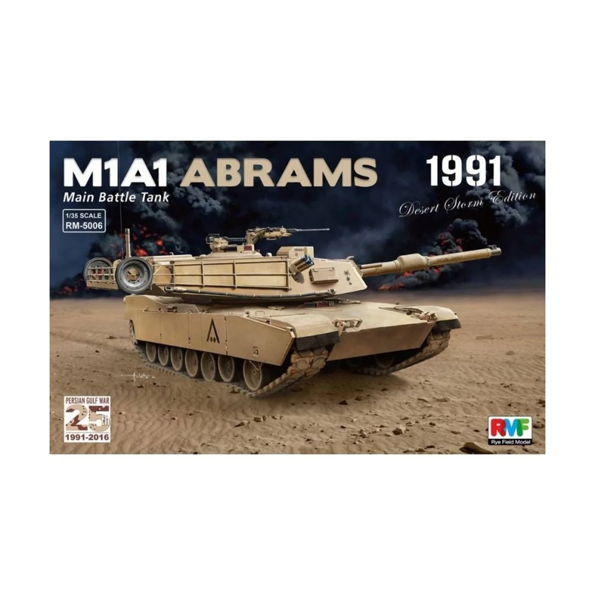 M1A1 Abrams Gulf War 1991, 1/35 - Rye Field Model 5006