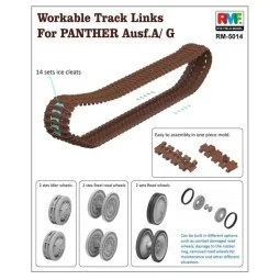 Workable Track Links for Panther A/G, 1/35 - Rye Field Model 5014