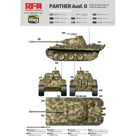 Panther Ausf.G Early/Late productions - Rye Field Model 5018