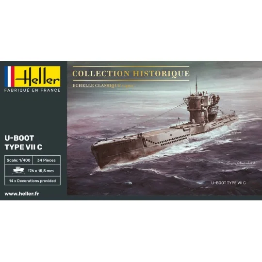 U-Boot Type VII C, 1/400 - Heller 81002