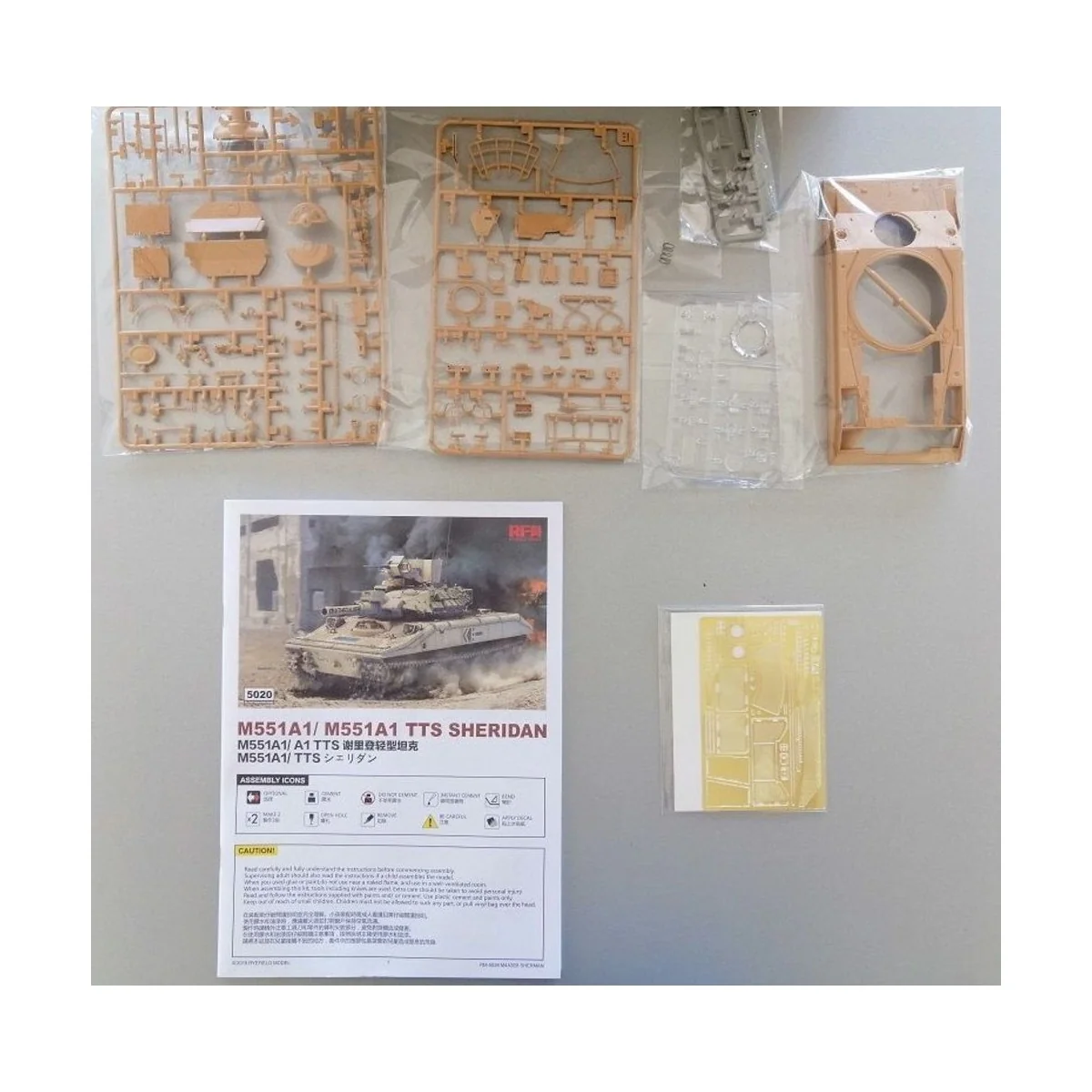 M551A1/ A1TTS SHERIDAN, 1/35 - Rye Field Model 5020